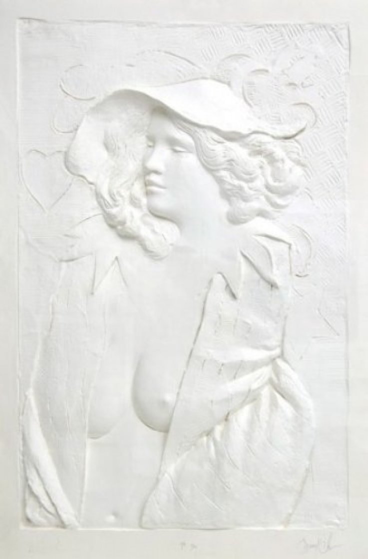 Actress Cast Paper Sculpture 1980 47x59  Huge Limited Edition Print by Frank Gallo