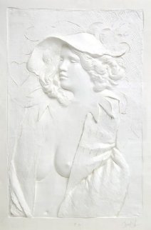 Actress Cast Paper Sculpture 1980 47x59  Huge Limited Edition Print - Frank Gallo