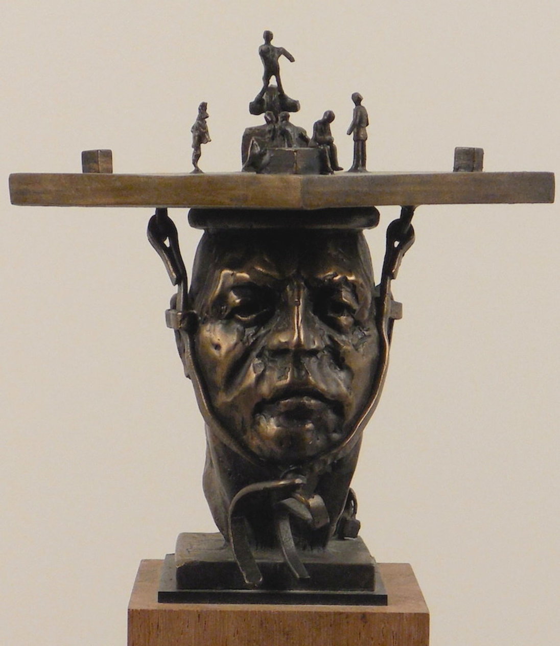 Rise to the Top Bronze Sculpture Unique Bronze Sculpture 6 in by