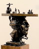 Rise to the Top Unique Bronze Sculpture 6 in Sculpture by Theodore Gall - 3