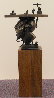Rise to the Top Unique Bronze Sculpture 6 in Sculpture by Theodore Gall - 5