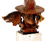 Cowboy Pig Bronze Sculpture 12 in Sculpture by Theodore Gall - 4