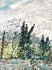 Untitled Landscape 34x27 Original Painting by Bernard Gantner - 2