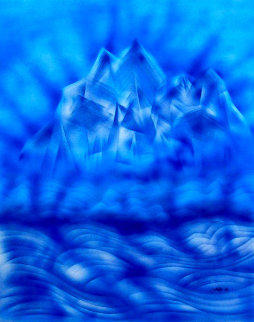 Blue Iceberg 1982 HS Limited Edition Print - Jerry Garcia Blue Iceberg 1982 HS Limited Edition Print - Jerry Garcia