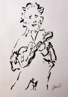 Mandolin Player 1990 - Grisman Limited Edition Print - Jerry Garcia Mandolin Player 1990 - Grisman Limited Edition Print - Jerry Garcia