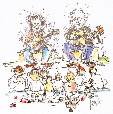 Garcia/Grisman Aka Not For Kids Only AP 1993 Limited Edition Print - Jerry Garcia