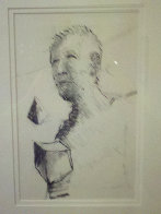 Man with Pyramid Drawing 8x6 Drawing by Jerry Garcia - 1 Man with Pyramid Drawing 8x6 Drawing by Jerry Garcia - 1