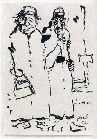 Street Guys Drawing 1992 Drawing - Jerry Garcia