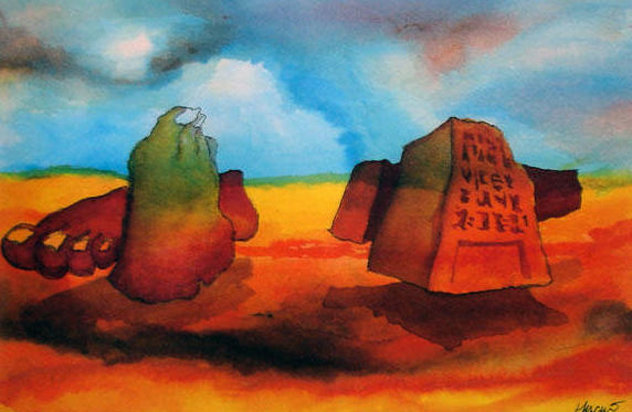 Footprints in the Sands of Time 1992 HS Limited Edition Print by Jerry Garcia