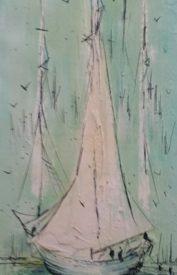 Untitled Painting 1968 28x16 Original Painting by Danny Garcia Untitled Painting 1968 28x16 Original Painting by Danny Garcia