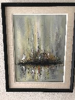 Untitled Sailboat Painting 1974 30x24 Original Painting by Danny Garcia - 2 Untitled Sailboat Painting 1974 30x24 Original Painting by Danny Garcia - 2