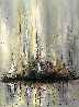 Untitled Sailboat Painting 1974 30x24 Original Painting by Danny Garcia - 0