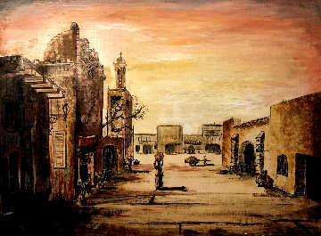 Untitled Cityscape 24x29 Original Painting - Danny Garcia