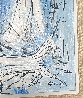 Untitled Seascape 1968 31x25 Original Painting by Danny Garcia - 4