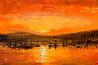 Sunrise, Monterey Bay 1960s 30x42- California - Huge Original Painting by Danny Garcia - 0