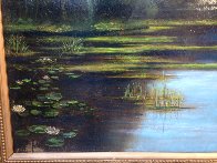 Untitled Landscape (Pond) 25x35 Original Painting by Reid Gardner - 4 Untitled Landscape (Pond) 25x35 Original Painting by Reid Gardner - 4