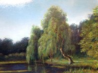 Untitled Landscape (Pond) 25x35 Original Painting by Reid Gardner - 3 Untitled Landscape (Pond) 25x35 Original Painting by Reid Gardner - 3