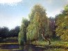 Untitled Landscape  (Pond) 25x35 Original Painting by Reid Gardner - 3