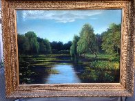 Untitled Landscape (Pond) 25x35 Original Painting by Reid Gardner - 1 Untitled Landscape (Pond) 25x35 Original Painting by Reid Gardner - 1