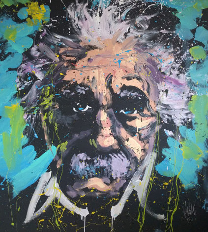 Einstein 2013 64x58 Original Painting - David Garibaldi