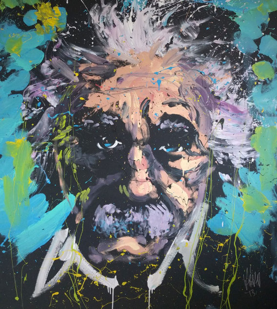 Einstein 2013 64x58 Original Painting by David Garibaldi