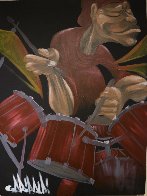 Drummer 2005 40x30 Huge Original Painting by David Garibaldi - 2