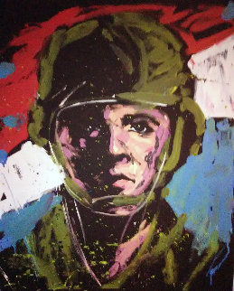 Soldier #3 2014 68x57 Super Huge Original Painting - David Garibaldi Soldier #3 2014 68x57 Super Huge Original Painting - David Garibaldi