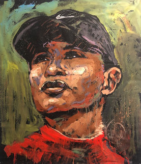 Tiger Woods 2019 60x48 Huge Original Painting - David Garibaldi Tiger Woods 2019 60x48 Huge Original Painting - David Garibaldi