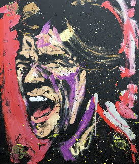 Mick Jagger 63x53 Huge Original Painting - David Garibaldi Mick Jagger 63x53 Huge Original Painting - David Garibaldi