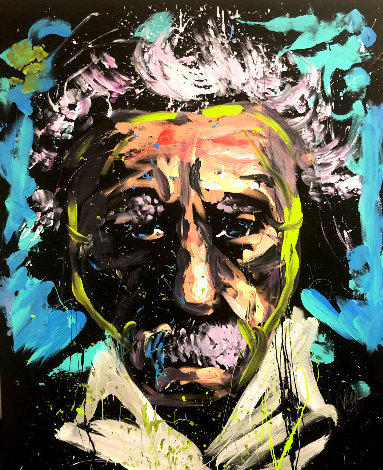 Einstein 2013 66x55 Original Painting - David Garibaldi