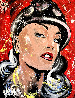 Gwen Stefani 2007 70x62 Huge Original Painting by David Garibaldi - 0