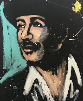Carlos Santana 2010 72x60 Huge Original Painting - David Garibaldi Carlos Santana 2010 72x60 Huge Original Painting - David Garibaldi