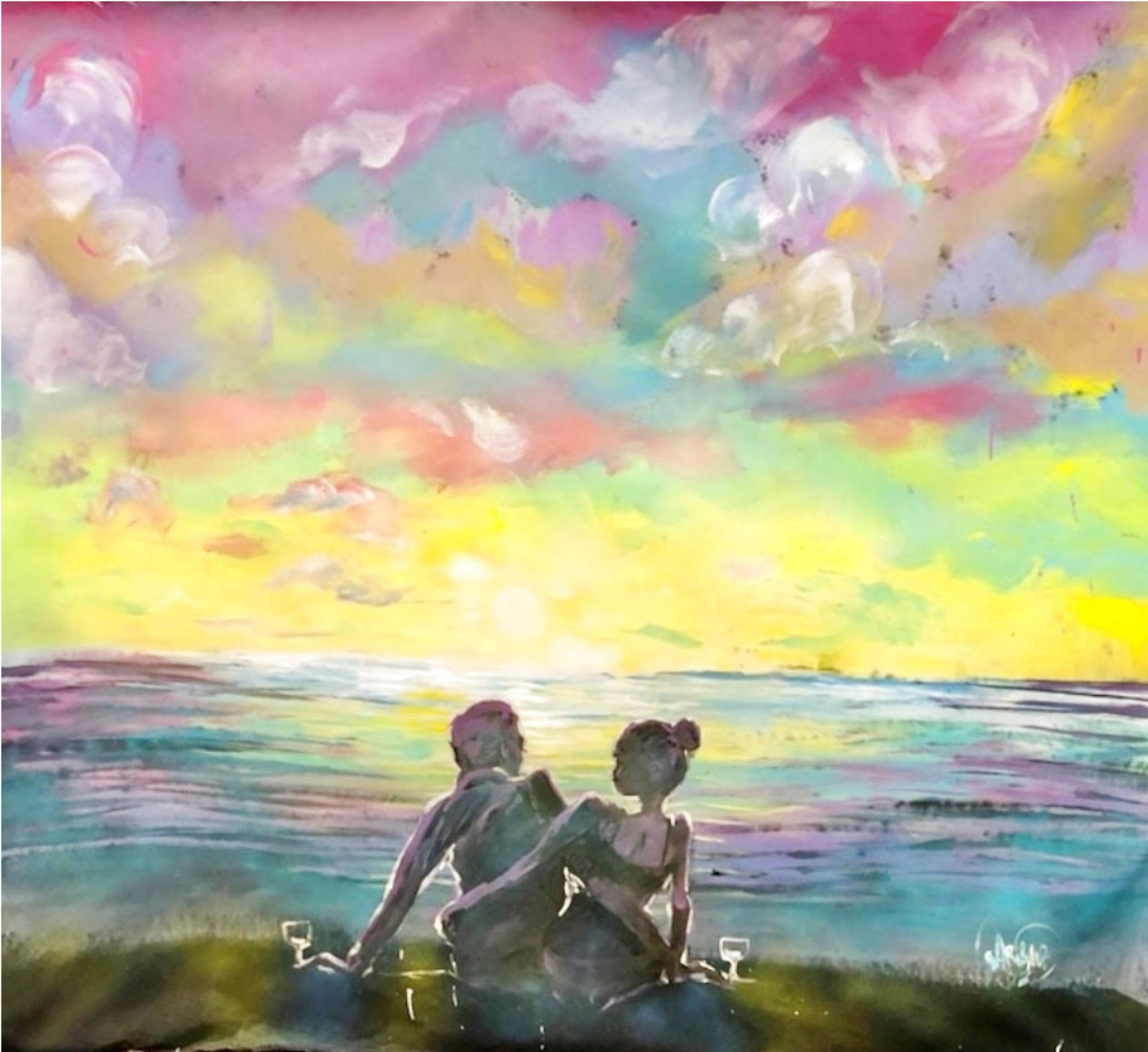 David Garibaldi, Sunset 2018 , original by David Garibaldi For Sale on Art Brokerage