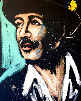 Carlos Santana 2008 74x57 - Huge Mural Sized Original Painting - David Garibaldi
