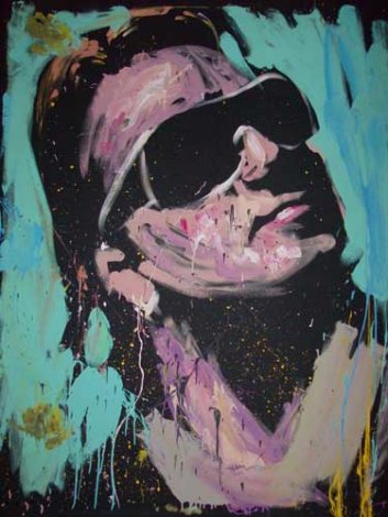 Bono, U2 2009 72x60 Huge Original Painting - David Garibaldi