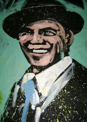 Frank Sinatra 2008 72x60 - Huge Mural Size Original Painting - David Garibaldi