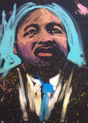 Martin Luther King (Selma) 70x59 2008 Huge Original Painting - David Garibaldi