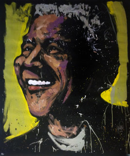 Nelson Mandela 72x60 Huge Original Painting - David Garibaldi