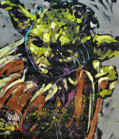 Yoda 2015 72x63 Star Wars  Huge Original Painting - David Garibaldi