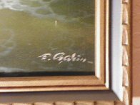 Untitled Painting 1966 37x58 Super Huge Original Painting by Eugene Garin - 2 Untitled Painting 1966 37x58 Super Huge Original Painting by Eugene Garin - 2