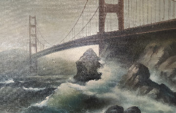 Golden Gate Bridge 33x56 Original Painting - Eugene Garin Golden Gate Bridge 33x56 Original Painting - Eugene Garin