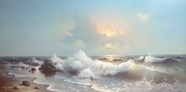 Morning Sea Original Painting by Eugene Garin