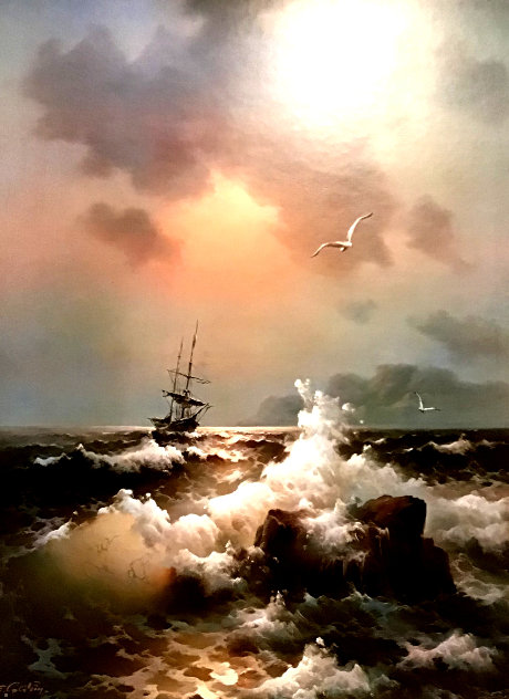 Untitled Seascape 23x17 Limited Edition Print by Eugene Garin