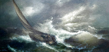 Power of the Sea 27x52 Super Huge Original Painting - Eugene Garin Power of the Sea 27x52 Super Huge Original Painting - Eugene Garin