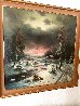 Snow Landscape 1982 - 48x48 - Huge Original Painting by Eugene Garin - 1
