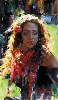 Her Warmth 38x28 Original Painting - Michael and Inessa Garmash Her Warmth 38x28 Original Painting - Michael and Inessa Garmash
