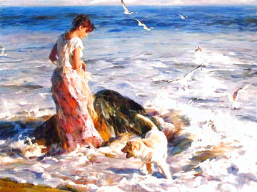 Moments in the Sun 2006 Embellished Limited Edition Print - Michael and Inessa Garmash Moments in the Sun 2006 Embellished Limited Edition Print - Michael and Inessa Garmash