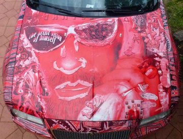 Chrysler 300 Art Car - Artist Vision of Himself 2013 Photography - Laurence Gartel Chrysler 300 Art Car - Artist Vision of Himself 2013 Photography - Laurence Gartel