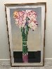 Pink Amaryllis Watercolor 1984 46x26 Huge Watercolor by Gary Bukovnik - 1