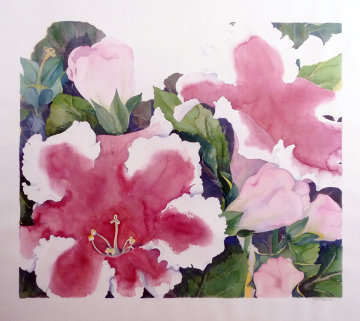 Untitled Still Life 1970 Watercolor 40x44 Super Huge Watercolor - Gary Bukovnik Untitled Still Life 1970 Watercolor 40x44 Super Huge Watercolor - Gary Bukovnik